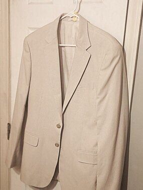 Chaps Men Cream Color Blazer Only  38R